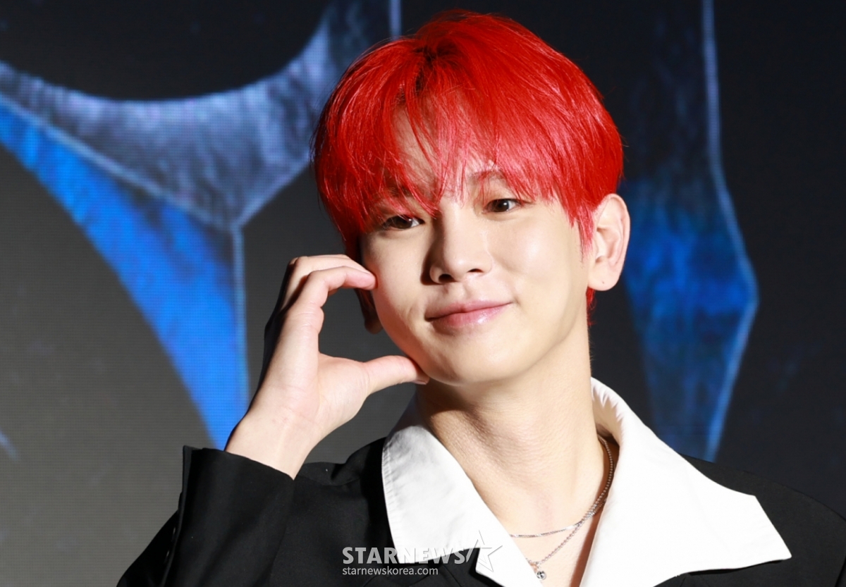 (서울=뉴스1) 권현진 기자 = 샤이니 키가 11일 오후 서울 광진구 풀만 앰배서더 서울 이스트폴에서 가진 정규 3집 ‘HUNTER(헌터)’ 기자간담회에서 포즈를 취하고 있다. 2025.8.11/뉴스1  Copyright © 뉴스1. All rights reserved. 무단 전재 및 재배포,  AI학습 이용 금지. /사진=(서울=뉴스1) 권현진 기자
