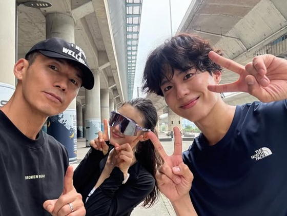 션(왼쪽부터), 다니엘, 박보검/사진=션 인스타그램