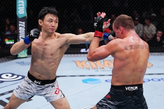 최두호(왼쪽). /사진=UFC 제공
