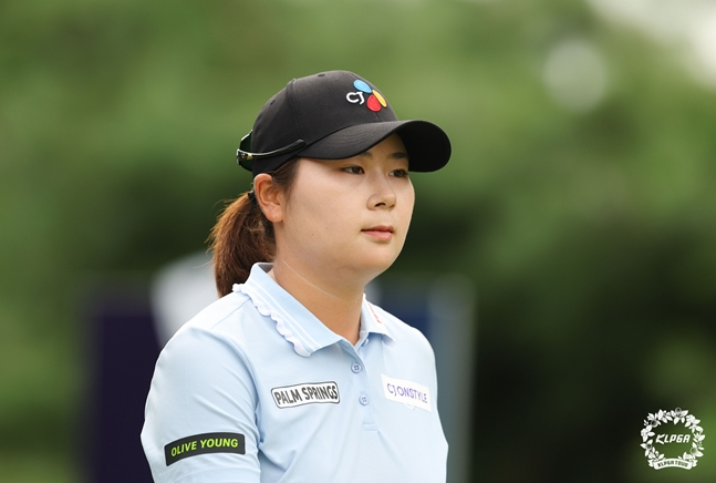 17일 열린 4라운드에서의 홍정민. /사진=KLPGA