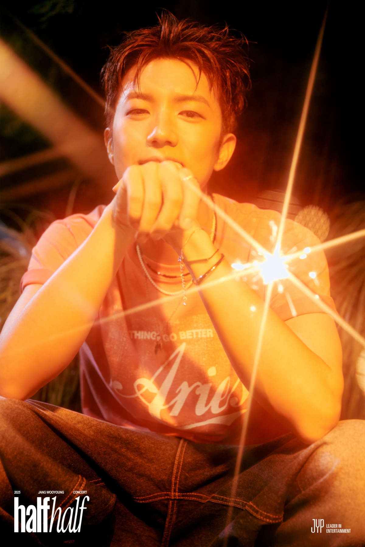 장우영 2025 솔로 콘서트 'half half' 티저 이미지 /사진제공=JYP엔터테인먼트