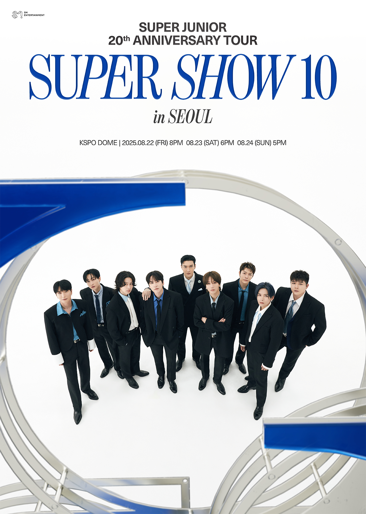 슈퍼주니어 데뷔 20주년 기념 투어 'SUPER SHOW 10' 초상 포스터 이미지/사진제공=에스엠엔터테인먼트