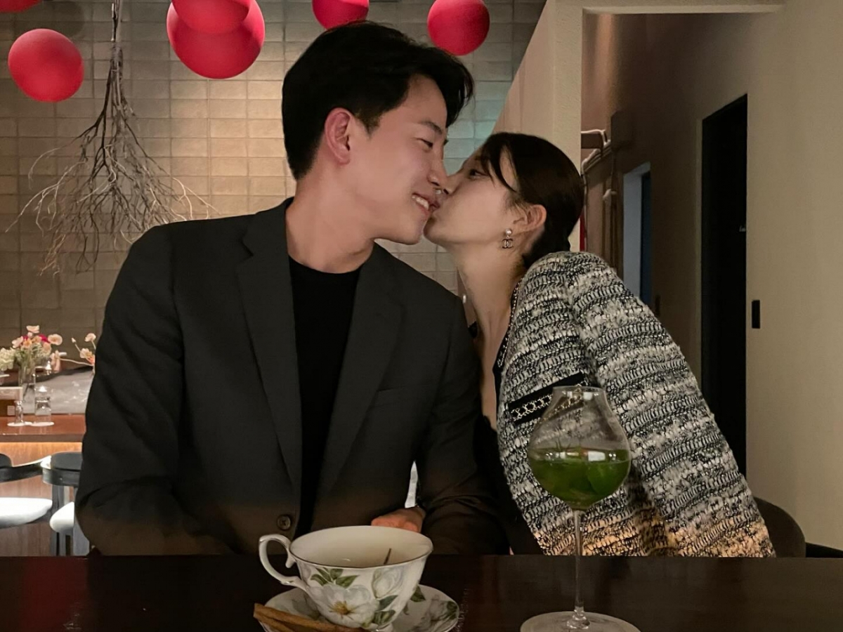 왼쪽부터 이규빈, 안선미 커플 /사진=안선미 인스타그램