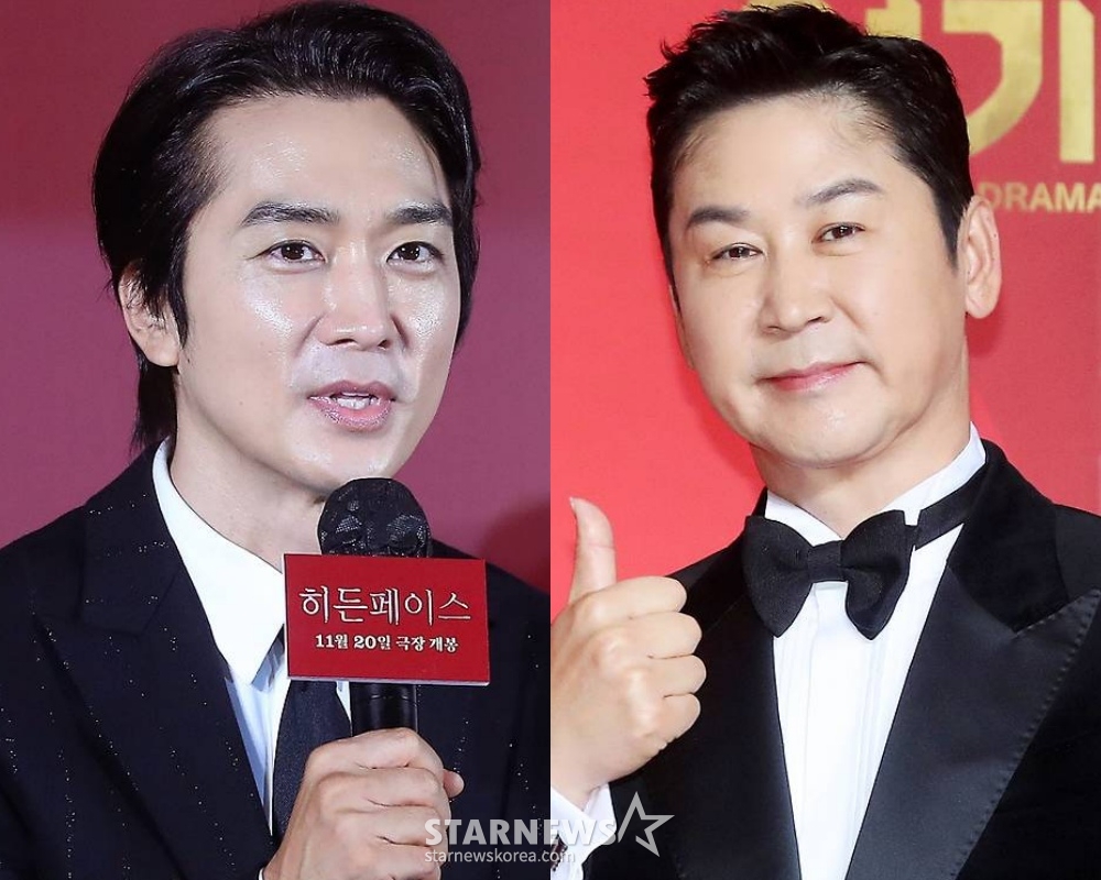 배우 송승헌(왼쪽), 방송인 신동엽 /사진=스타뉴스