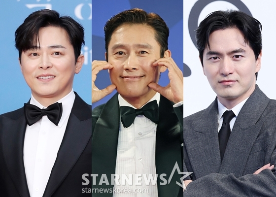 조정석, 이병헌, 이진욱(왼쪽부터) /사진=스타뉴스