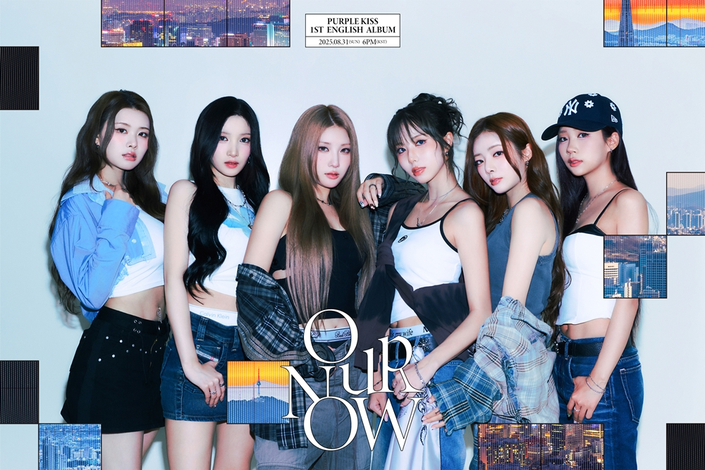 퍼플키스 첫 번째 영어 앨범 'OUR NOW' 단체 콘셉트/사진제공=알비더블유