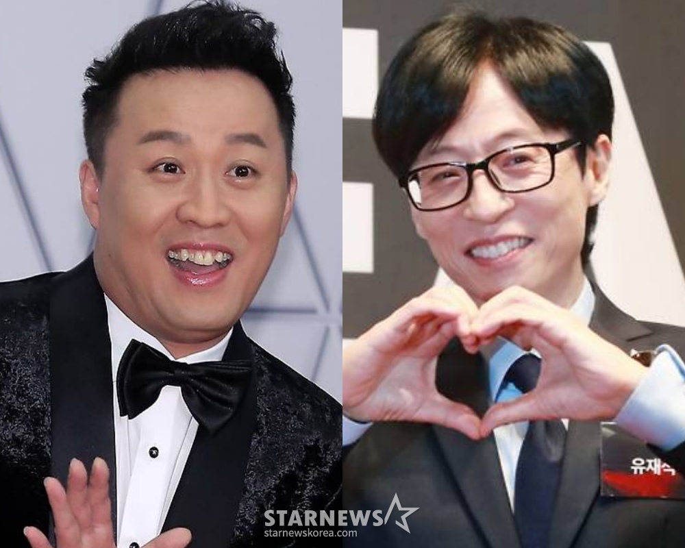 방송인 정준하(왼쪽), 유재석 /사진=스타뉴스
