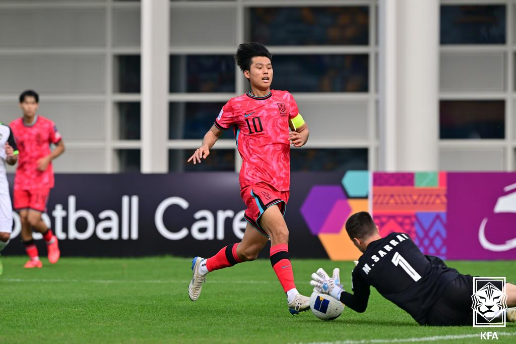 지난 2월 중국에서 개최된 AFC U20 아시안컵 당시 남자 U-20 대표팀. /사진=대한축구협회(KFA) 제공