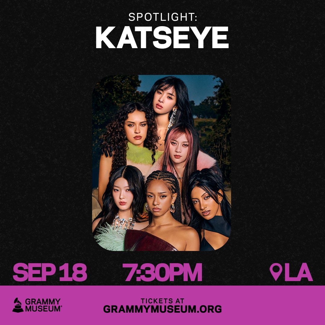 캣츠아이 그래미 뮤지엄 퍼포먼스 예고 이미지/ 사진출처=GRAMMY Museum