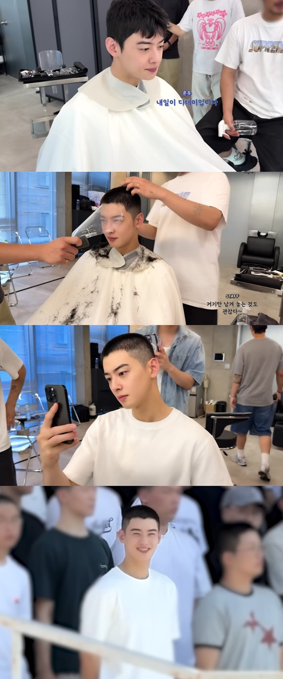 /사진=차은우 유튜브 채널 화면 캡처