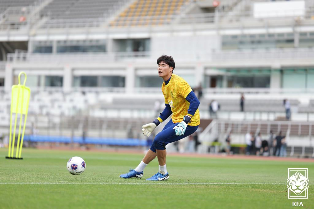 축구 대표팀 골키퍼 송범근. /사진=대한축구협회 제공
