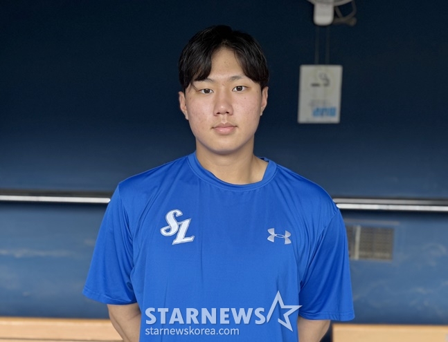 삼성 배찬승이 스타뉴스와 인터뷰를 하고 있다. /사진=양정웅 기자