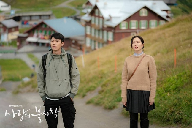 스위스에서 촬영한 사랑의 불시착
