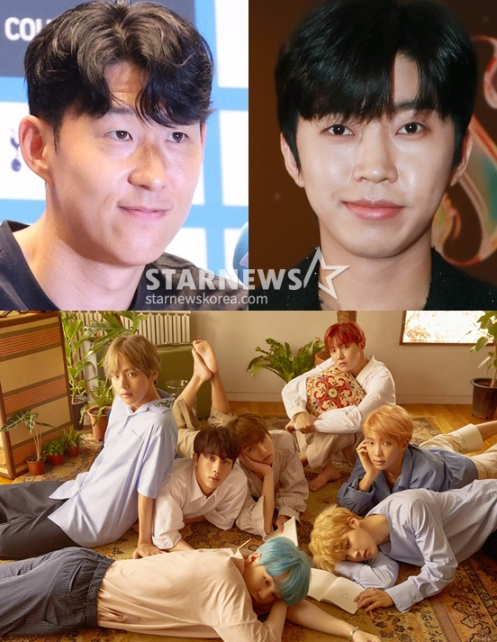 손흥민, 임영웅 /사진=스타뉴스 방탄소년단(BTS) /사진=빅히트 뮤직