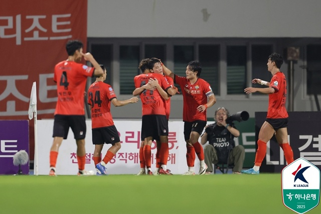 강원FC 선수들. /사진=한국프로축구연맹 제공
