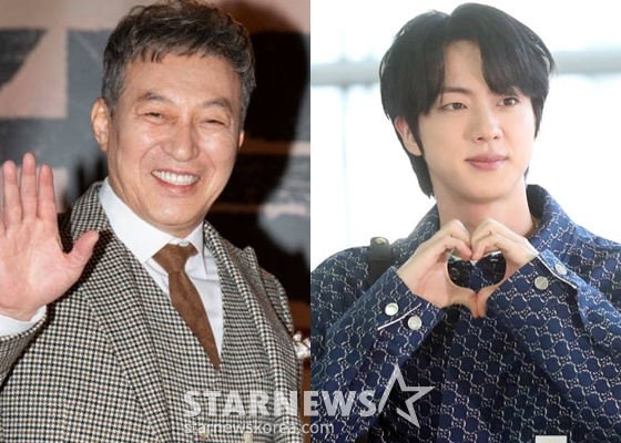 김갑수, BTS 진 /사진=스타뉴스