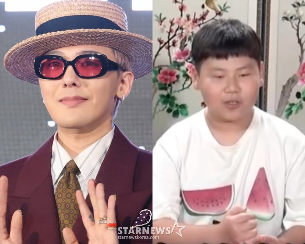 가수 지드래곤(왼쪽), 지드래곤의 샤라웃을 받은 초등학생 /사진=스타뉴스, KBS Joy 방송화면