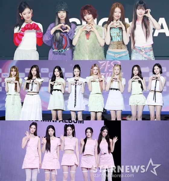 키키, 하츠투하츠, 아일릿(위부터) /사진=스타뉴스