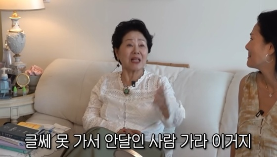 /사진=유튜브 채널 '순풍 선우용여' 캡처