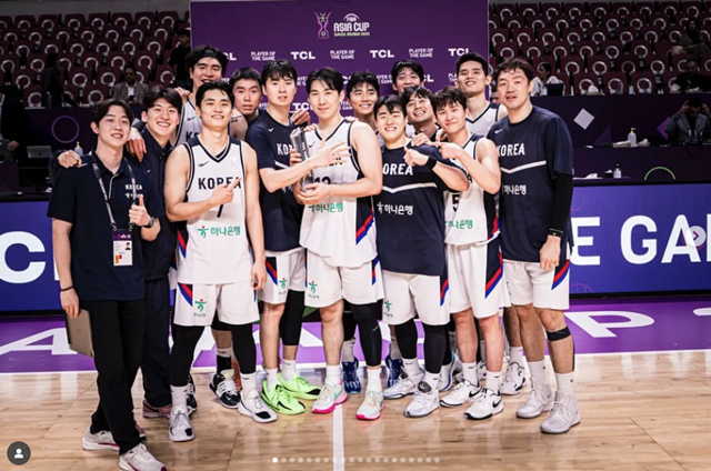 남자농구 대표팀. /사진=대한민국농구협회 SNS