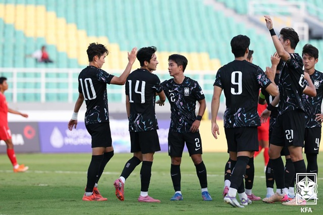대한민국 22세 이하(U-22) 축구 대표팀. /사진=대한축구협회 제공