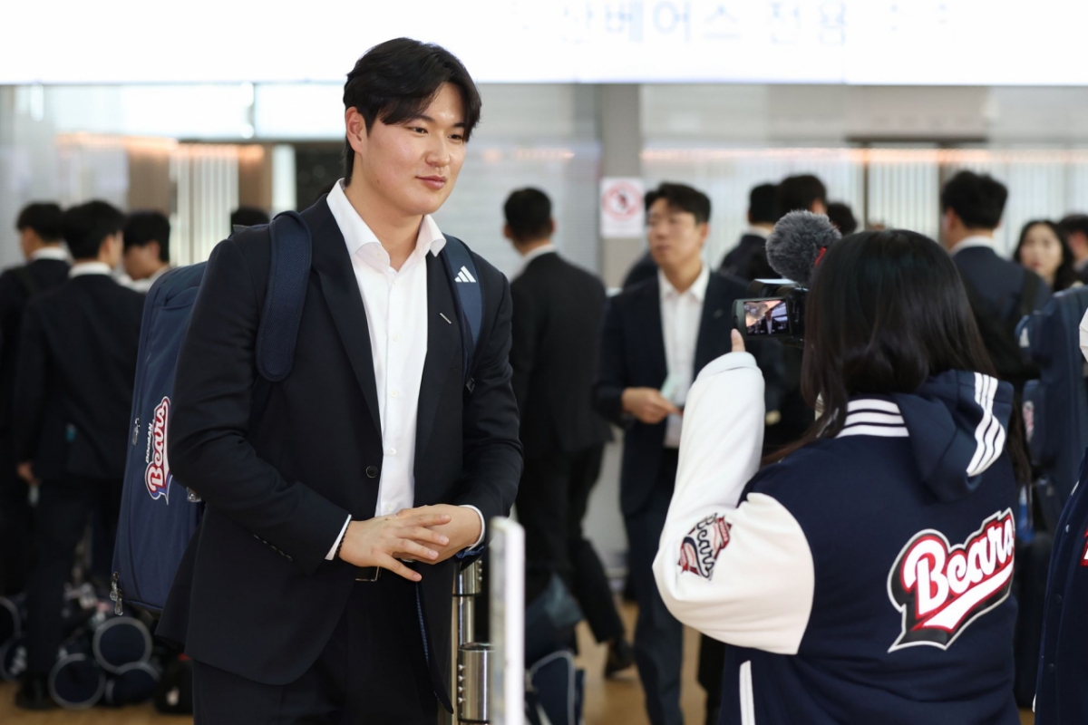두산 베어스 외야수 김동준. /사진=두산 베어스 제공