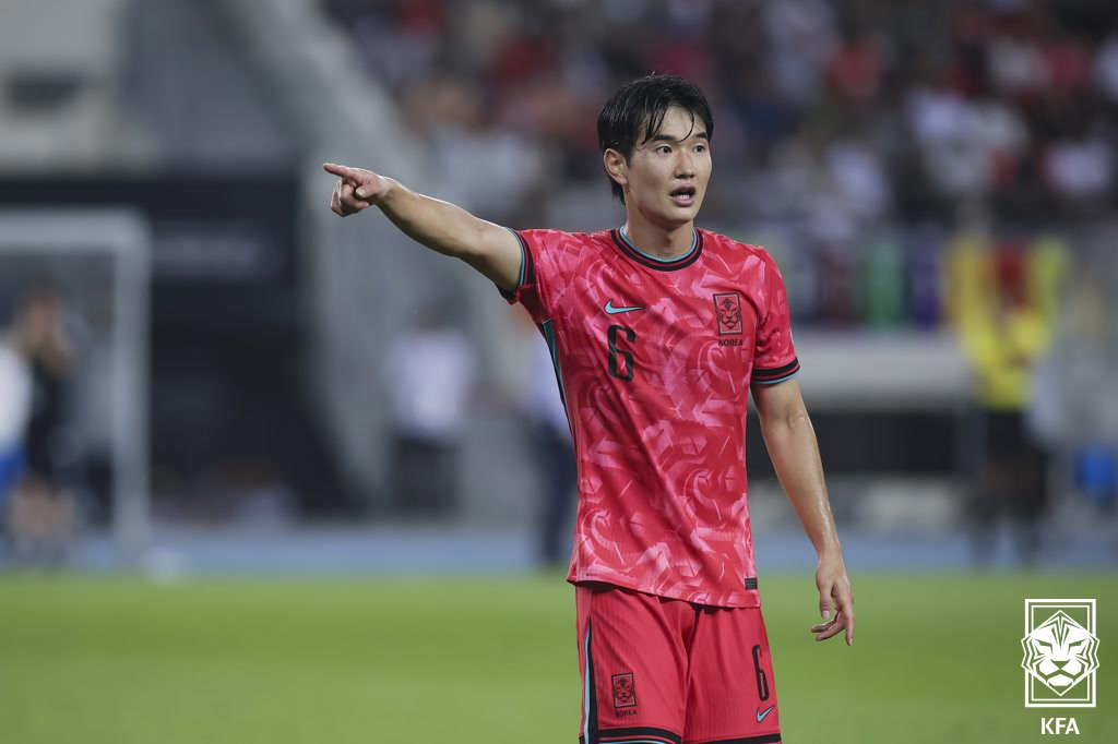 대한민국 축구대표팀 미드필더 김진규. /사진=대한축구협회 제공
