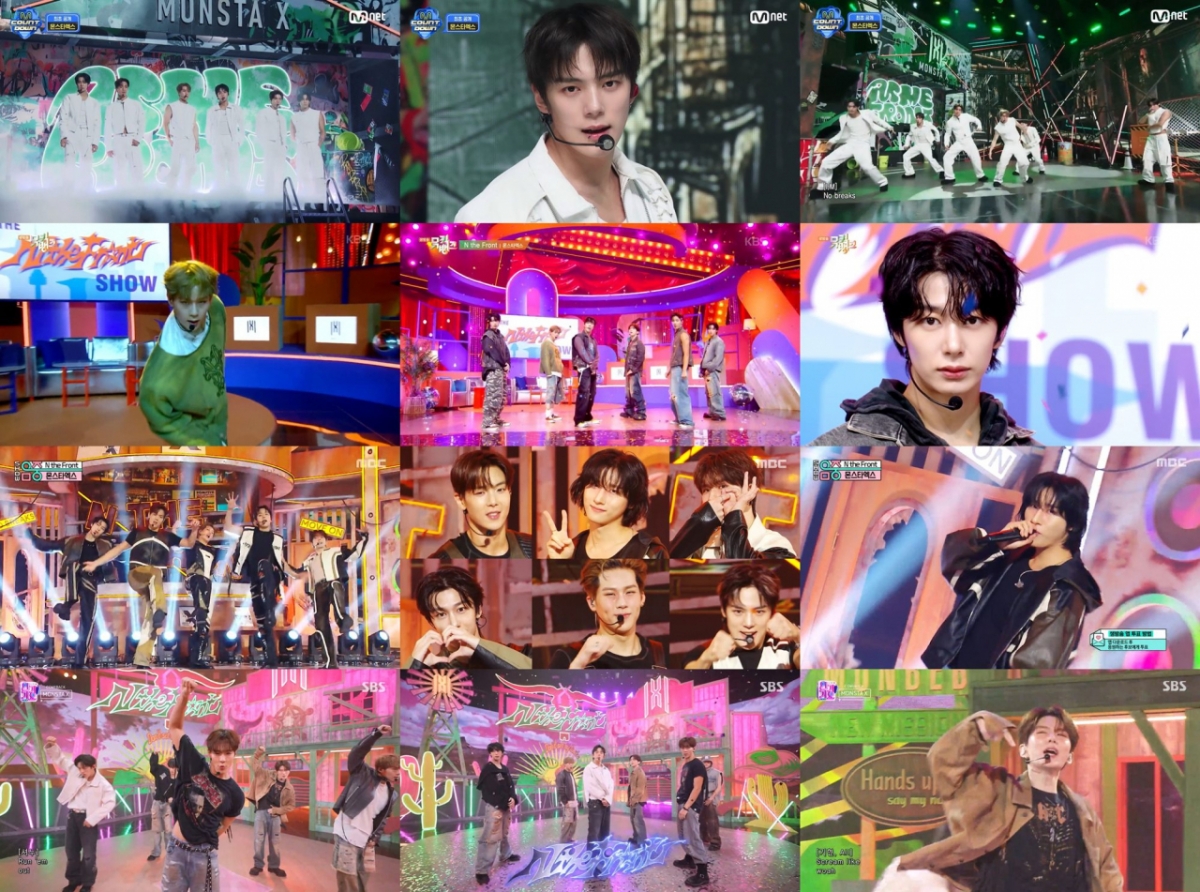 /사진=Mnet '엠카운트다운', KBS 2TV '뮤직뱅크', MBC '쇼! 음악중심', SBS '인기가요'