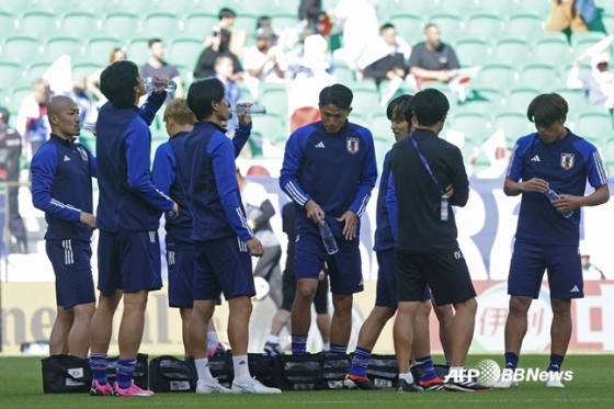 일본 축구대표팀의 모습. /AFPBBNews=뉴스1