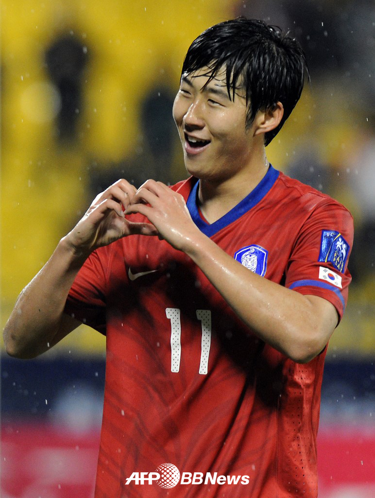 손흥민의 첫 국가대표팀 메이저 대회였던 지난 2011 아시아축구연맹(AFC) 아시안컵 당시 모습. /AFPBBNews=뉴스1