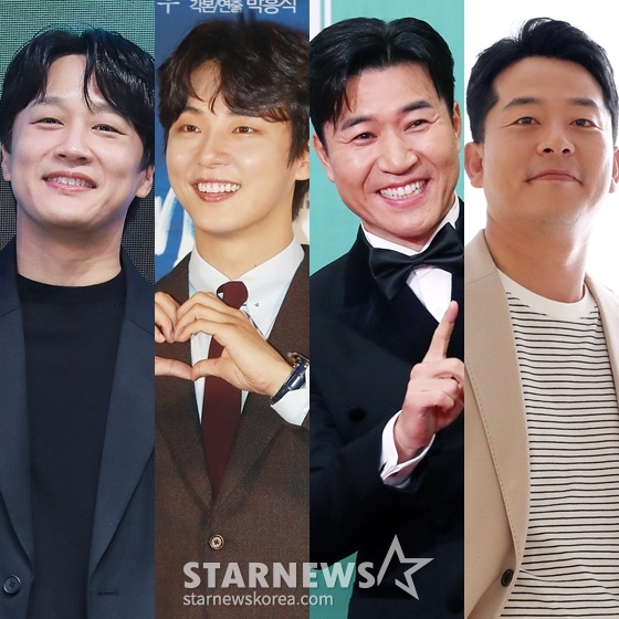 차태현(왼쪽부터), 윤시윤, 김종민, 김준호 /사진=스타뉴스 