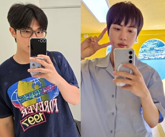 /사진=RM, 진 SNS