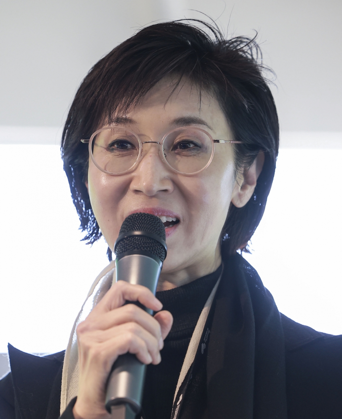 노소영 아트센터나비 관장이 지난해 11월 서울 종로구 아트코리아랩에서 열린 2024 아트코리아랩 페스티벌에서 진행을 하고 있다. /사진제공=뉴스1 