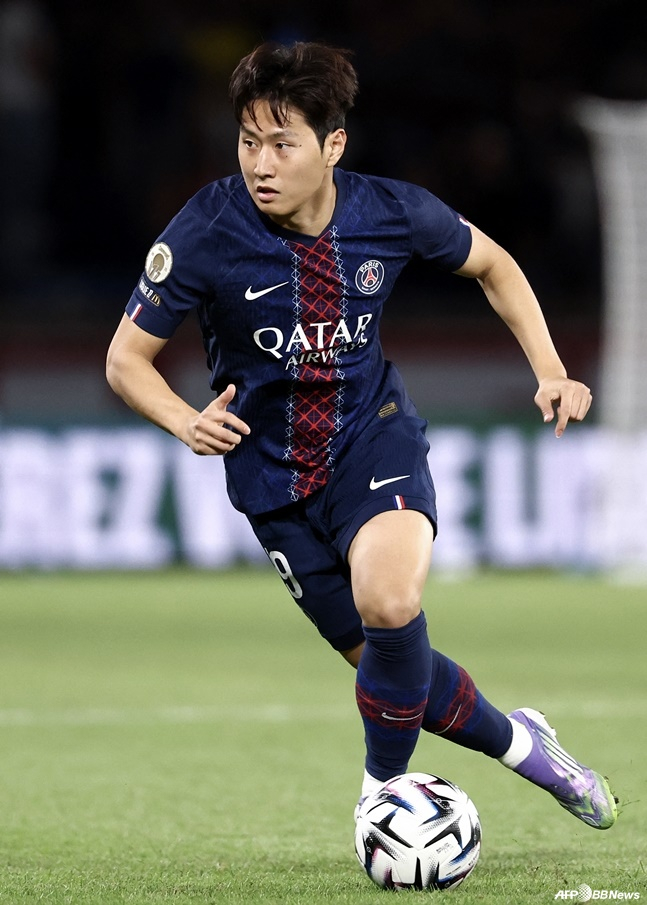 파리 생제르망(PSG)의 이강인. /AFPBBNews=뉴스1