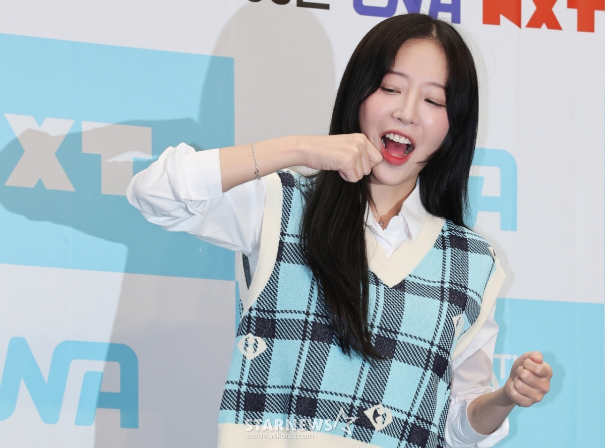 크리에이터 쯔양이 19일 오전 서울 마포구 상암동 스탠포드호텔에서 진행된 ENA 예능 '어디로 튈지 몰라' 제작발표회에 참석해 포즈를 취하고 있다.  짜여진 리스트도 사전 기획된 코스도 없이 오로지 맛집 사장님들의 릴레이 추천에 따라 인생 맛집을 찾아다니는 '노(No) 섭외 즉흥 맛집 투어 예능' 어디로 튈지 몰라는 오는 21일 첫 방송된다. /2025.09.19 /사진=이동훈 photoguy@