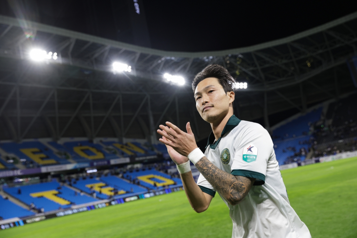 K리그2 30라운드 MVP 김포FC 박동진. /사진=한국프로축구연맹 제공