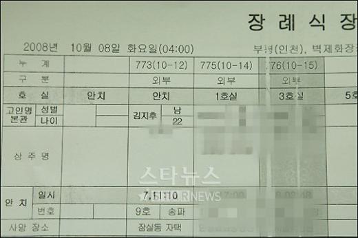 [★포토]경찰병원에 안치된 故 김지후