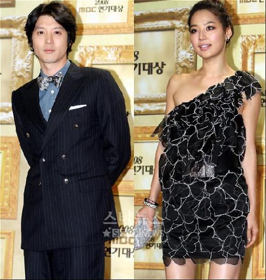 [★포토]'재회' 이동건-한지혜, MBC연기대상서 조우