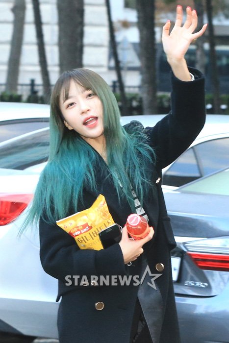 [★포토]하니, '감기 조심하세요'