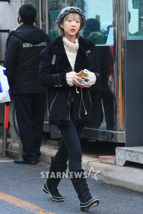 [★포토]혜린, 깜찍한 출근길
