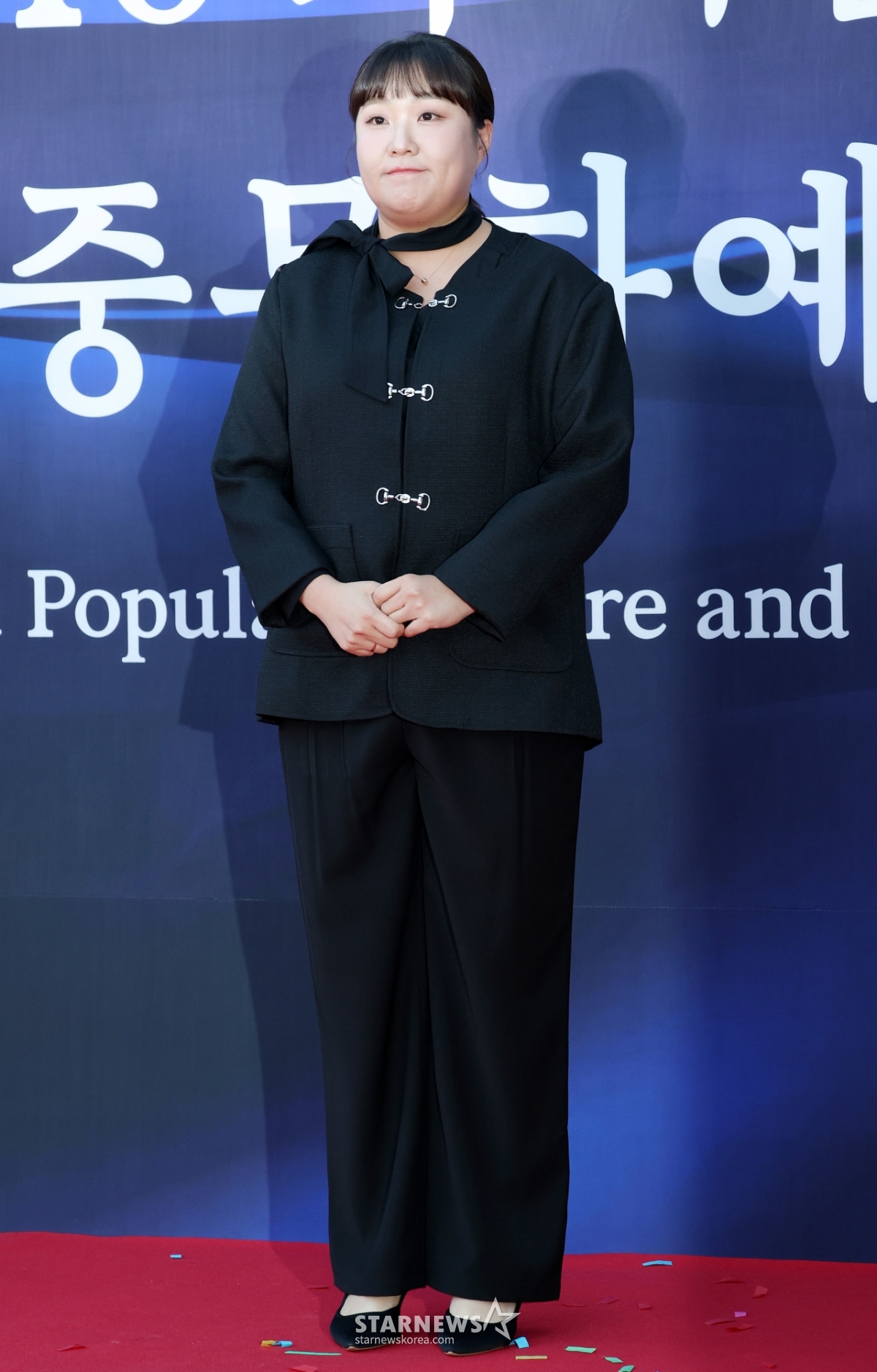 이수지, 긴장해서 손 꼭 모으고[★포토]