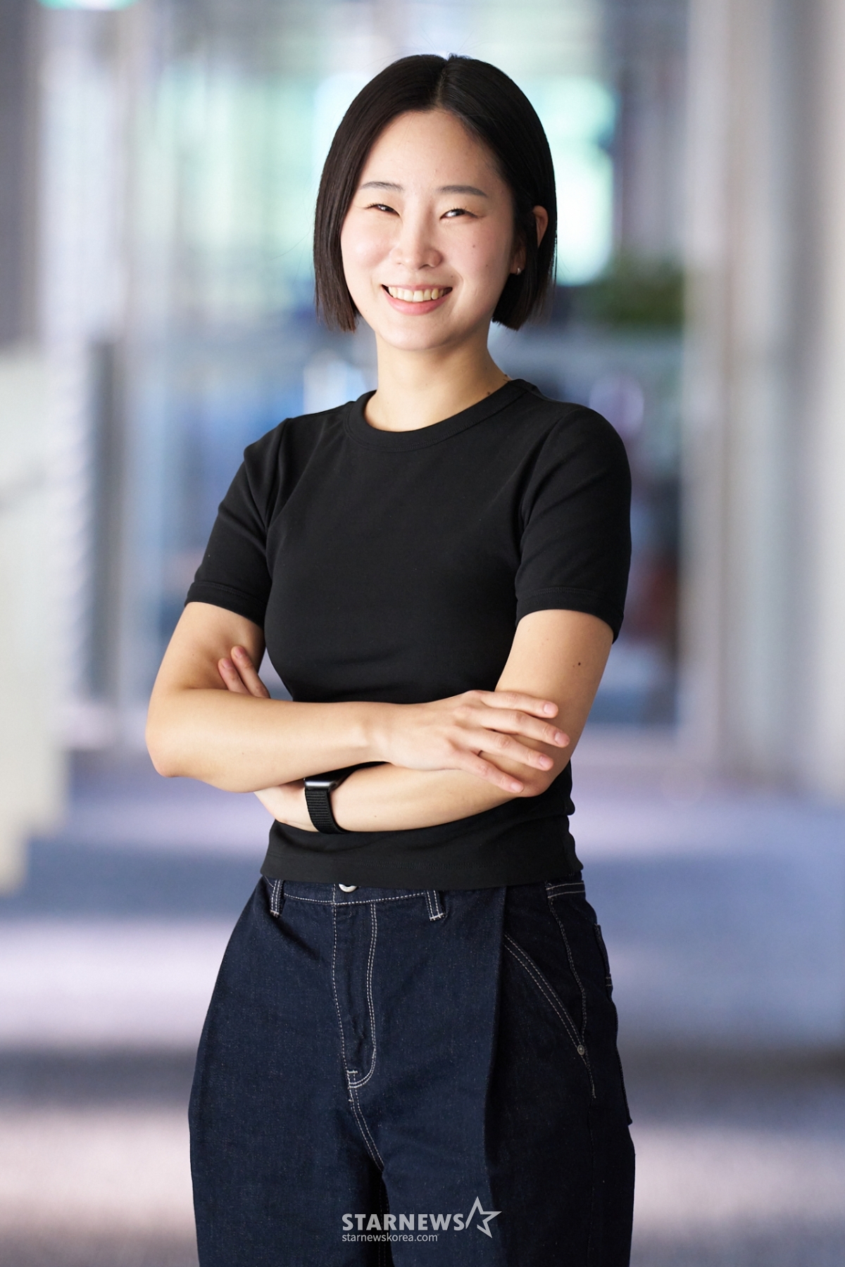 포즈 취하는 '신인감독 김연경' 최윤영 PD[★포토]