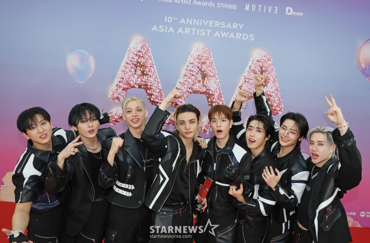 스트레이키즈 '2025 AAA, 인기는 우리가 최고!'[★포토]