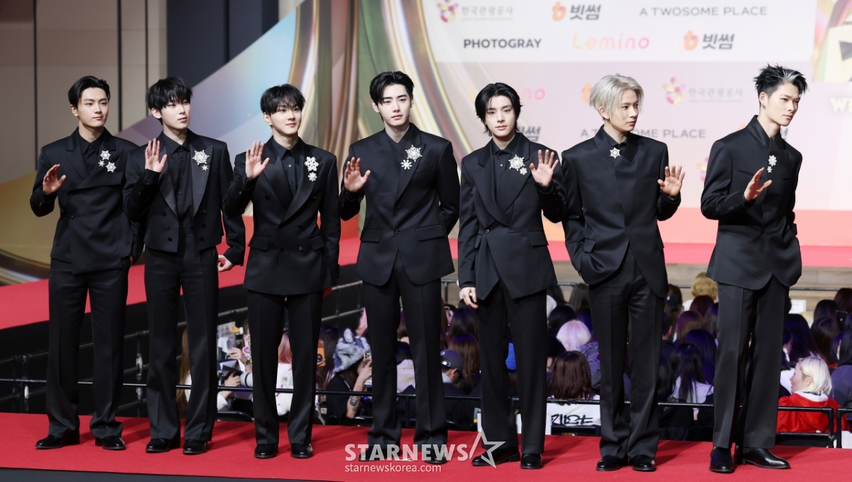 엔하이픈, 레드카펫 꽉 채우는 함성[★포토]