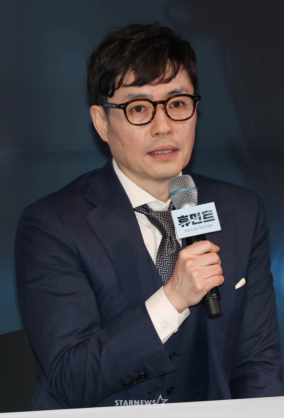 답변하는 '휴민트' 류승완 감독[★포토]