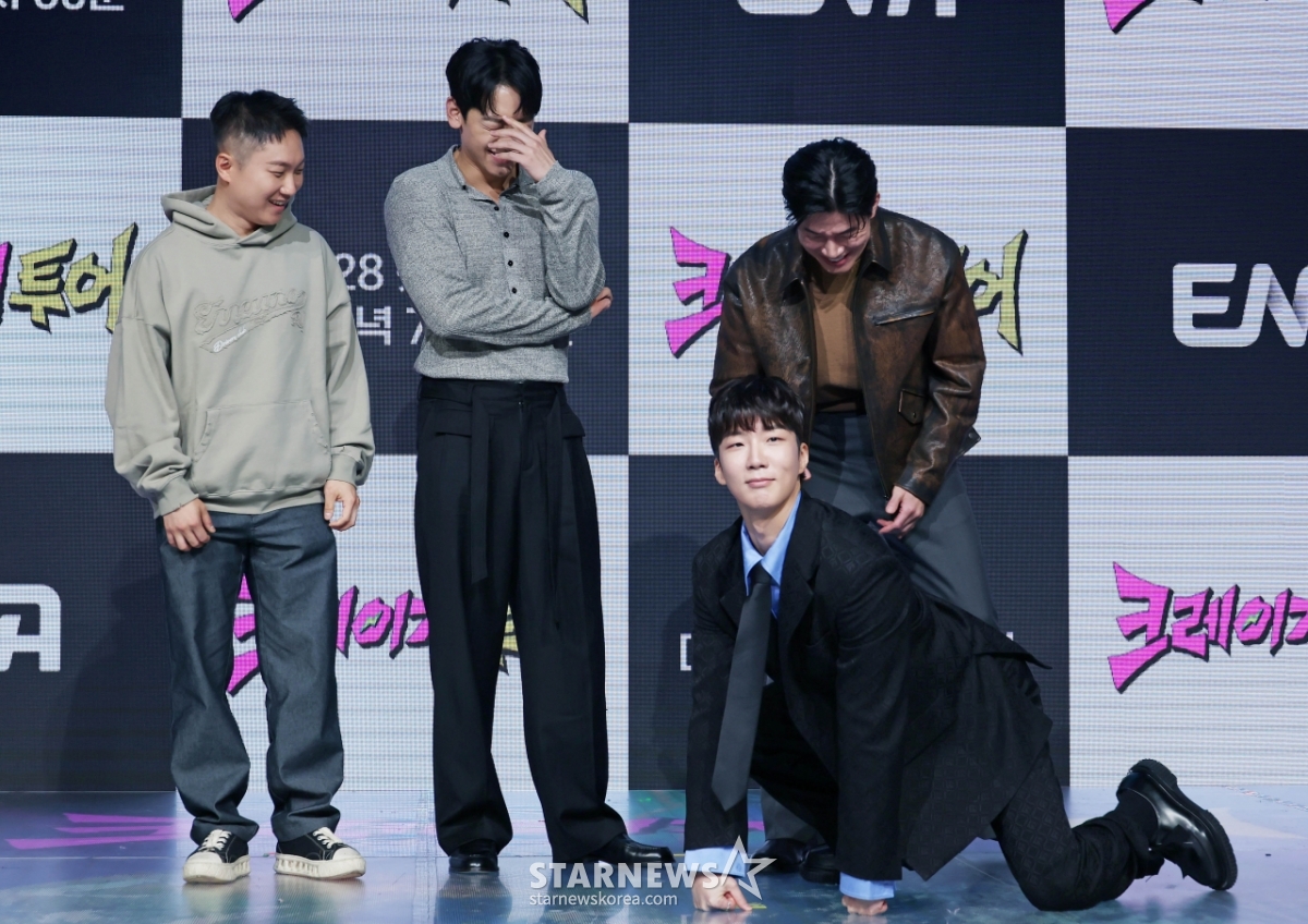 이승훈 '깡 포즈에 웃음 폭발'[★포토]