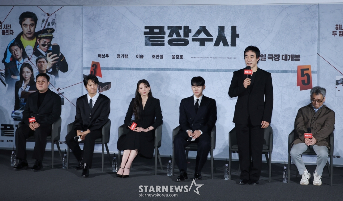 배성우, '끝장수사' 제작발표회 참석...과거 음주운전 사과[★포토]