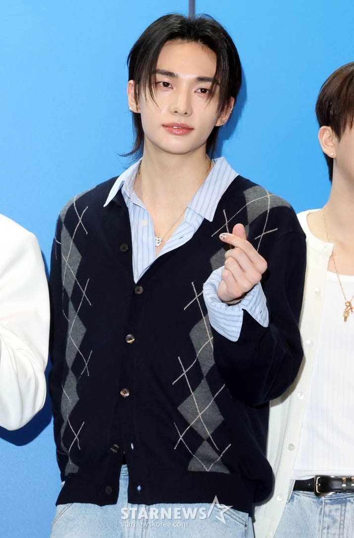 스트레이키즈 현진 '조각미남의 하트'[★포토]