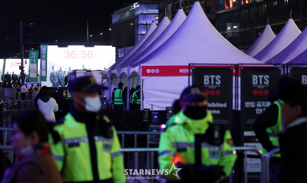 BTS 공연 임박한 광화문 광장[★포토]