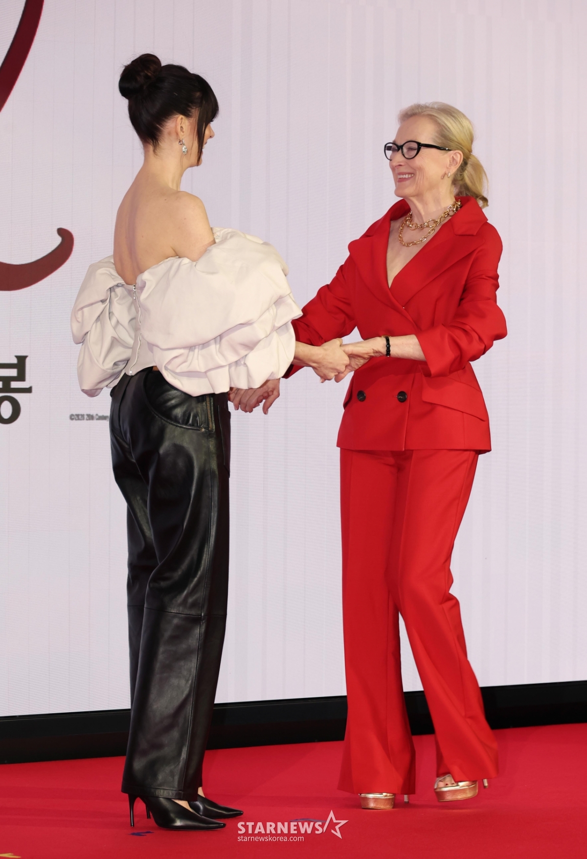 앤해서웨이-메릴스트립 '다시 만난 앤디-미란다'[★포토]